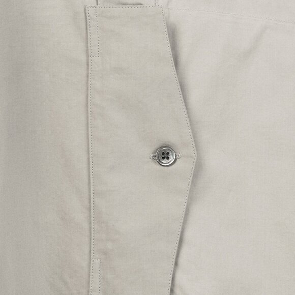 Hermes Light-Grey Cotton-Poplin Vertical-Pocket Shirt - Picture 7 of 10